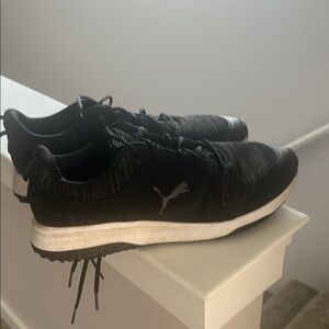 Puma Black and White Golf Cleats size 13